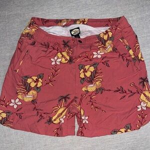Tommy Bahama Red Floral Swim Trunks